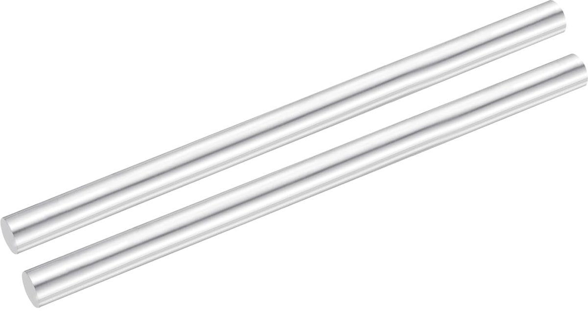 2 stuks 13,5 x 200 mm aluminium ronde staaf, diameter ronde aluminium stangen, aluminiumlegering, 6061 roestvrij staal, massief draaibank, stang, lagers voor industrie, doe-het-zelf handwerk