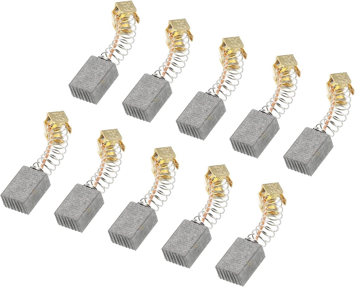 Koolborstels 12x8x5mm voor Elektrische Motoren Power Tool Haakse Slijper Tafelzaag Reserveonderdeel Reparatie, 10 Pack