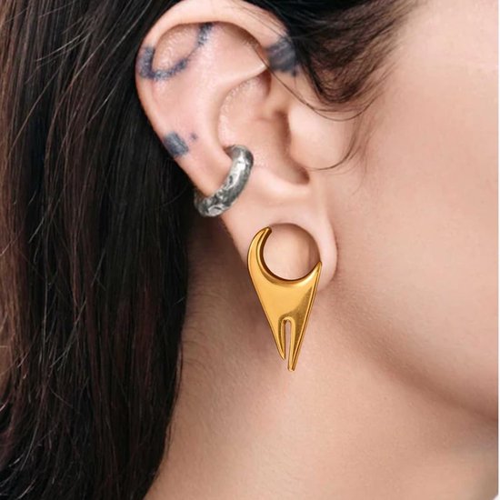 Tunnels 2 stuks vleestunnels oorstretcher expanders dubbel uitlopende roestvrij staal oormeters oren piercing sieraden voor mannen vrouwen 8-16 mm — afbeelding 5
