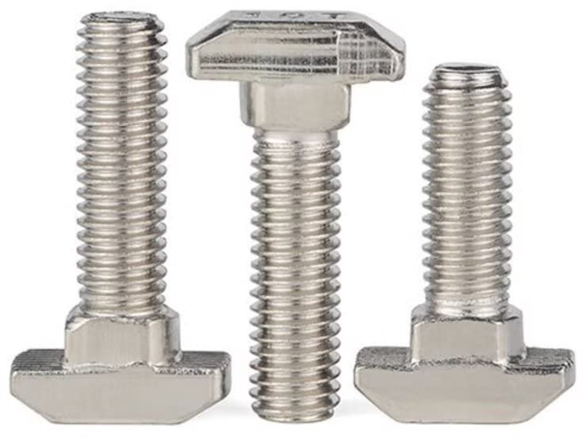x 25 mm T-schroeven, T-schroeven, hamerkopschroeven voor aluminium profiel (20 stuks)