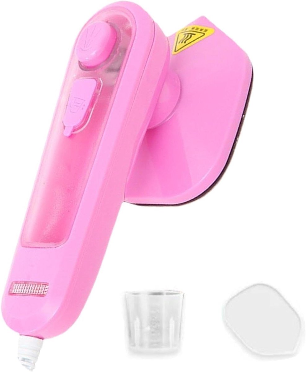 Draagbare Reisstomer - Handstomer Kleding - Snel Kreukels Verwijderen - Hoge Temperatuur Stoom - 80 ml Reservoir - Roze