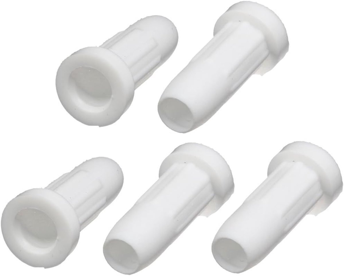 sourcing map 5 stuks 33 mm x 16 mm draaischarniersteunen, vrouwelijk, wit, doppen inzetstukken
