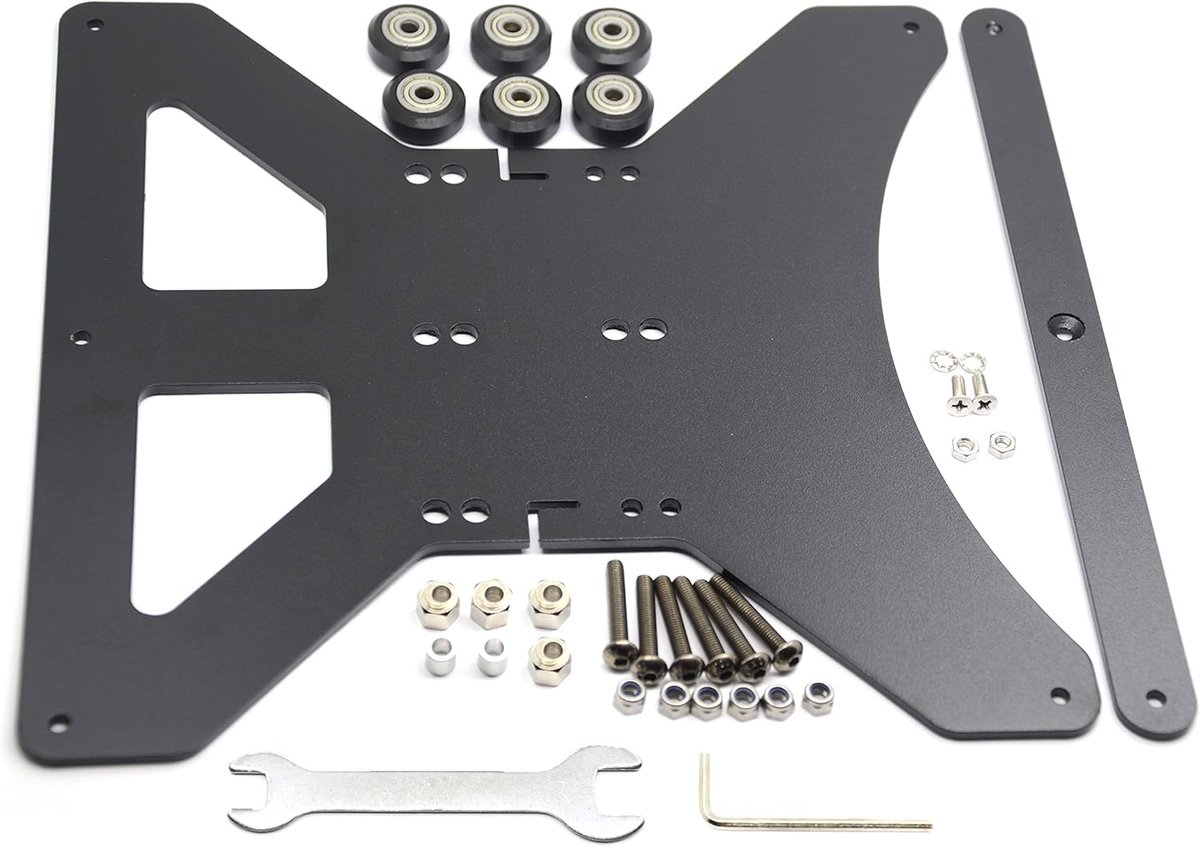 Y Carriage Plate Upgrade voor 2040V Aluminium Profiel voor CR-10 3D Printer (260mm)