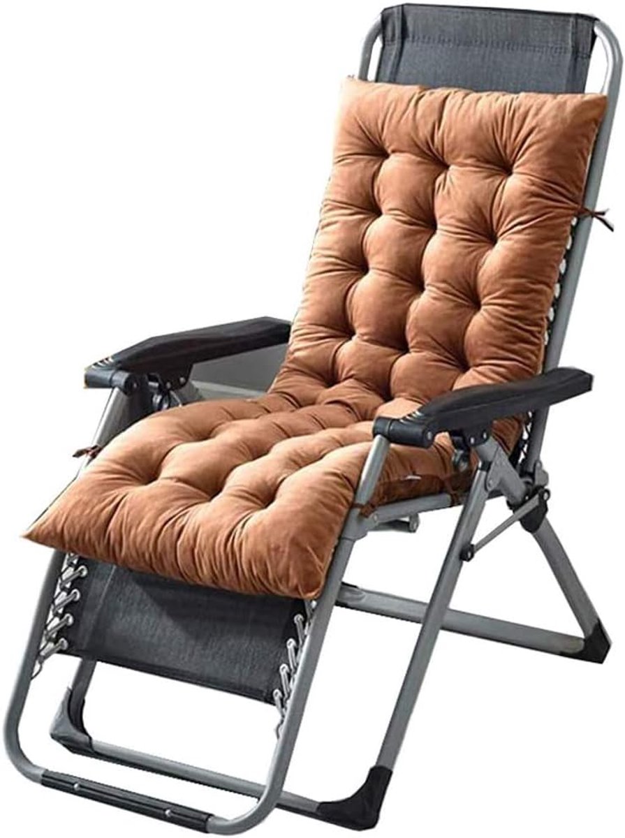 Back Chair Kussen, Comfortabele Schommelstoel Kussens, Antislip Stoel Van De Tuin Seat Pad Met Rugleuning Voor Garden Patio Pool,Brown,160x50cm(63x20inch)
