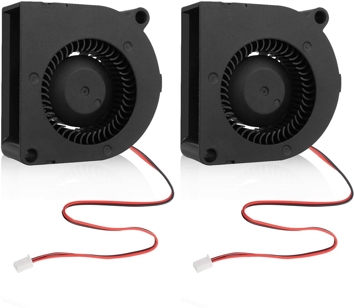 2 stuks 24V radiaalventilator - 50 x 50 x 20 mm radiaalventilator - DC waaierventilator - 5000 U/min turbine turbo ventilatoren - koeling ventilatoren voor huishoudelijke apparaten