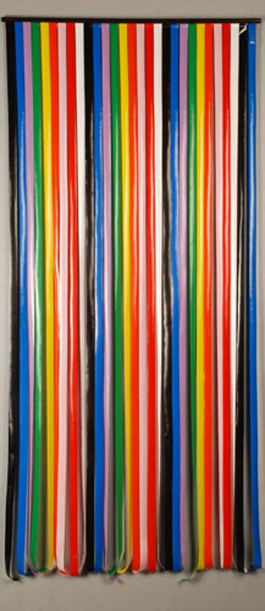 Deurgordijn 200 cm x 90 cm - Kunststof lussen - Meerkleurig - Eenvoudig te installeren - SnelShoppen