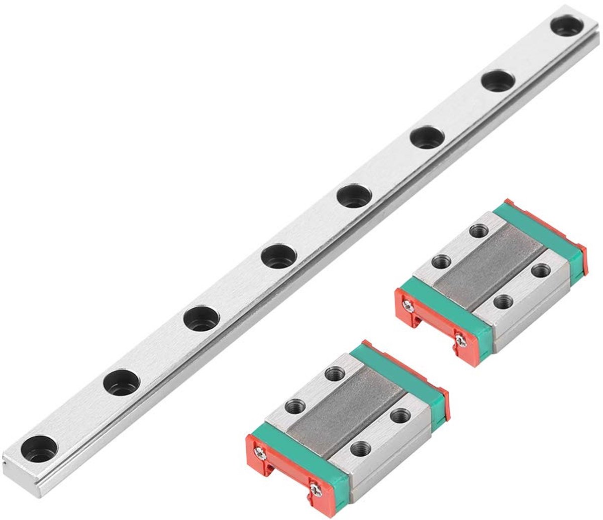 geleiderail, MGN9B 150 mm Lineaire geleiderail 9 mm met 2 stuks MGN9B lineaire railblok