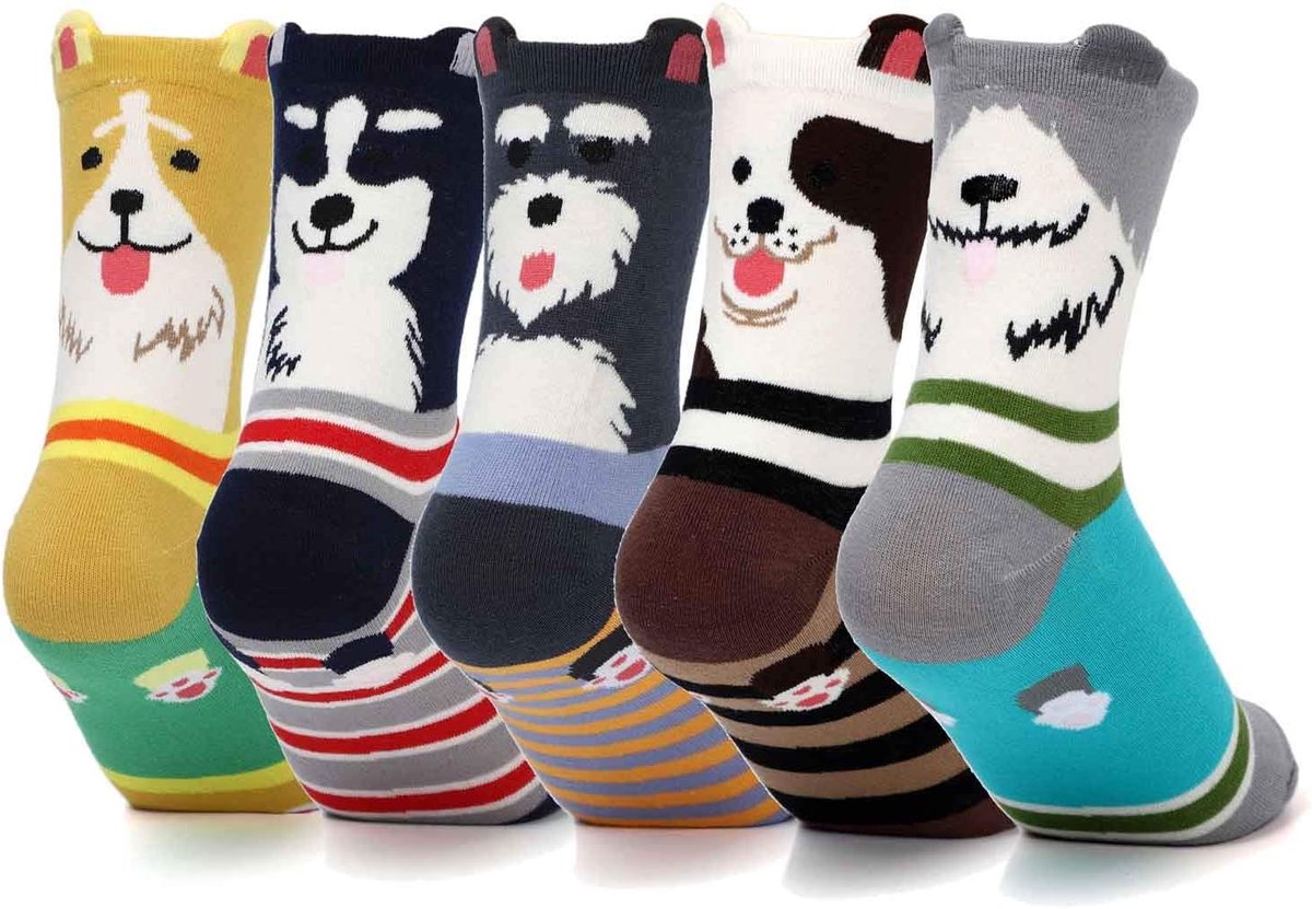 Sokken, Hond Kat Sokken, Nieuwigheid Grappige Crew Sok, Dieren Geschenken voor Vrouwen Hond en Kat Liefhebbers