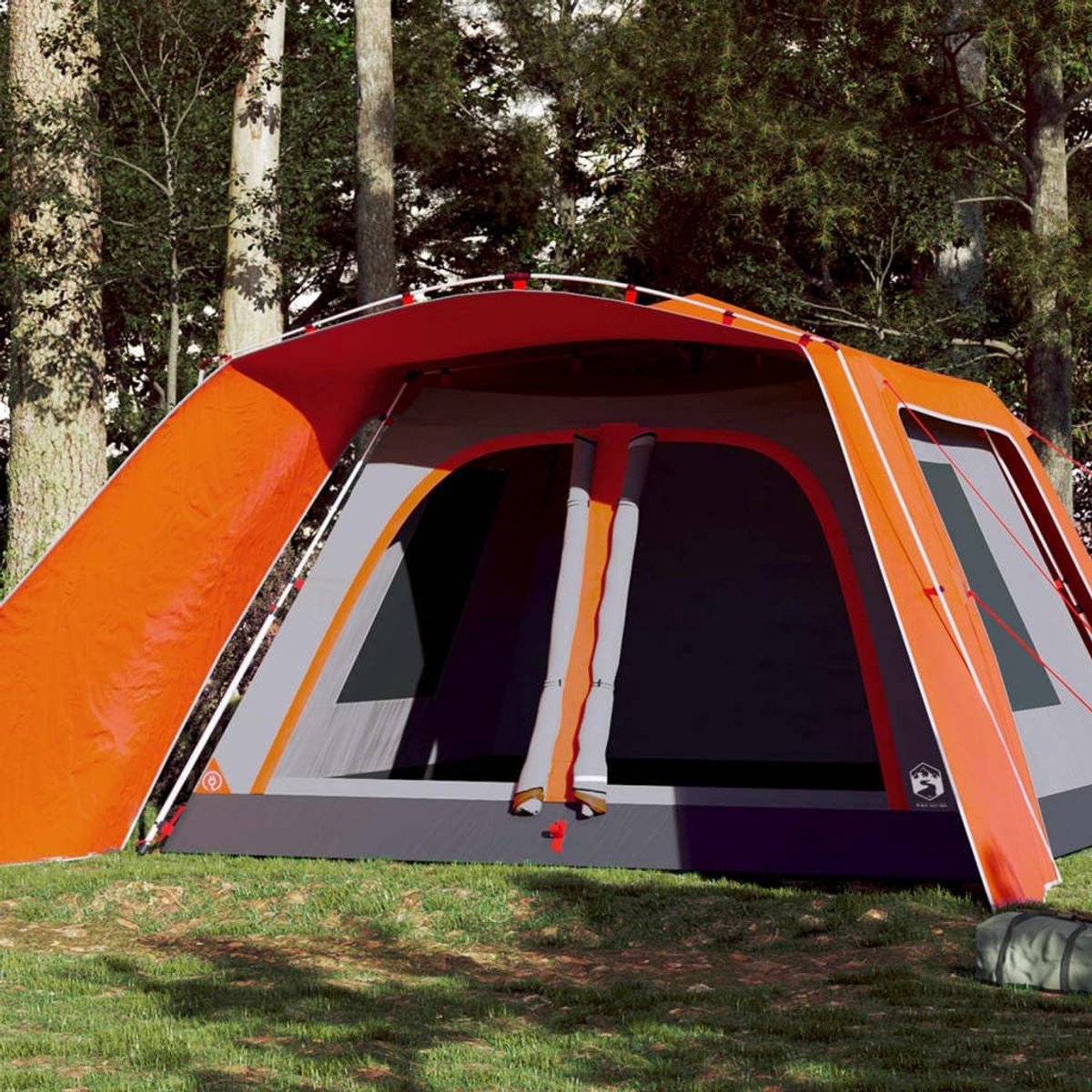 9 personen familietent groen polyester quick release
