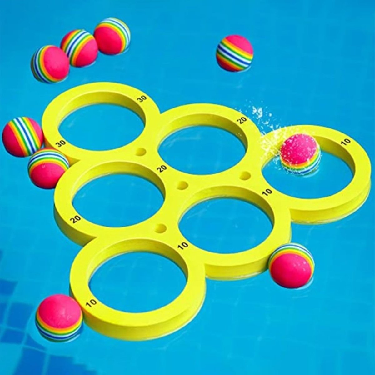 Ringen Spelletjes Waterspel Slimming van de Sport van de DAG voor de ANTERS Sportactiviteit Familie Strand met Drijvende Ringen
