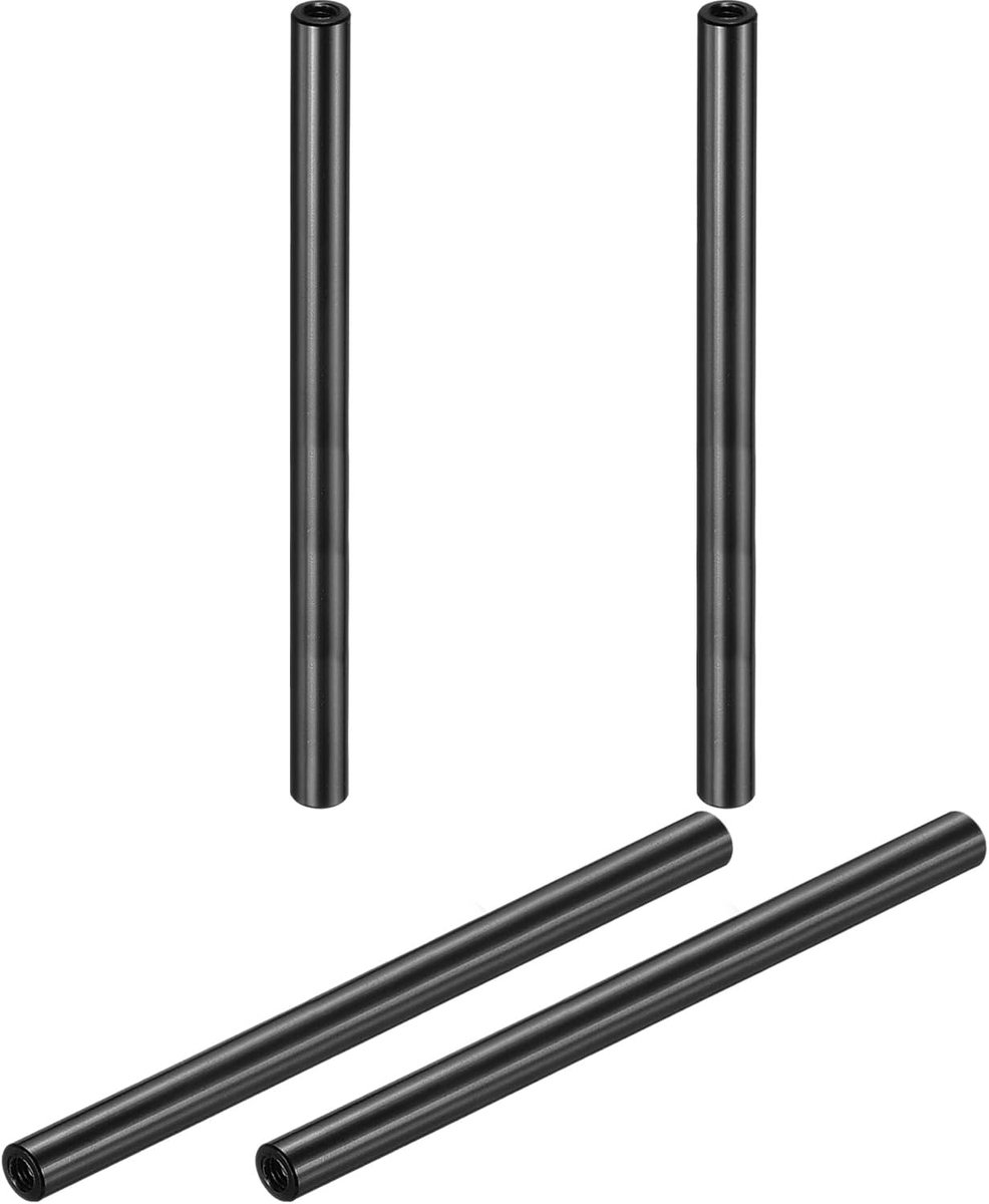 4 stuks M3 x 80 mm ronde aluminium afstandhouders kolommen afstandhouders koppelingsschroeven met binnendraad voor RC multirotor onderdelen DIY FPV quadcopter (zwart)