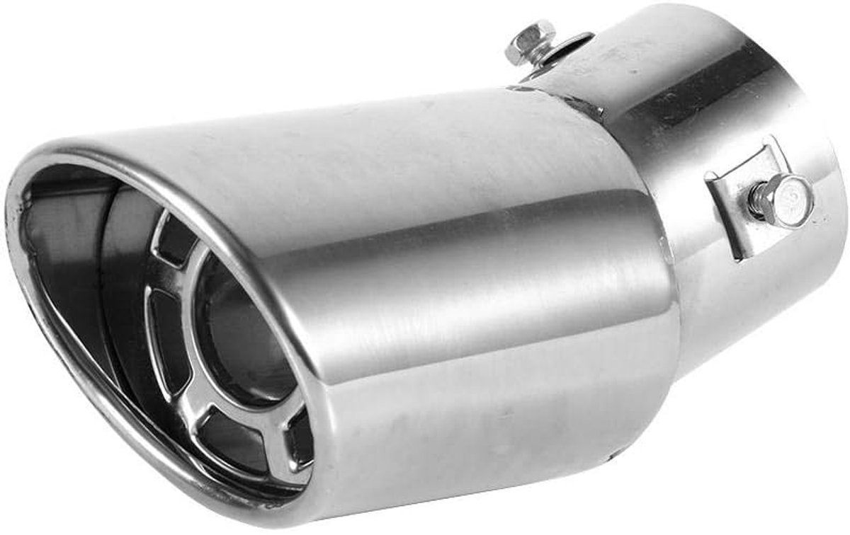 Tip Universeel Geschikt Voor Auto’s Met Gebogen Uitlaatpijp 38mm Tot 53mm Roestvrij Staal Demper Geluidsreductie Eenvoudige