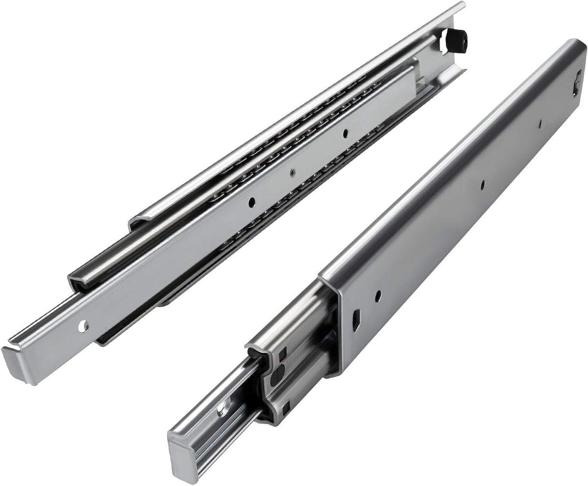 1 Paar (2 stuk) Volledig uitschuifbaar Ladegeleider KV1-80-H53-L250-NF Lengte 250 mm Draagkracht 115 Kg gegalvaniseerd van SOTECH