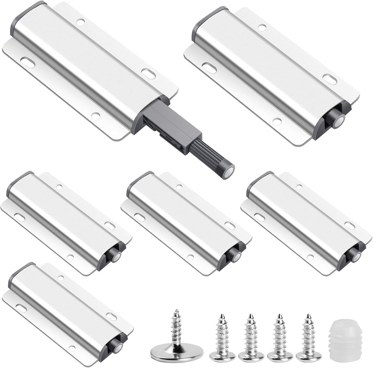 2 stuks, push-open magneet, tip on voor deuren, meubels, laden, push to open deuropener, schokdemper lade mooi