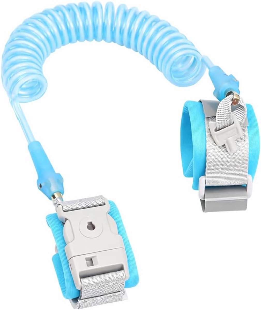 Kinderenveiligheidsharnas 2M - Polsband met slot - Blauw - Vrijheid en controle - SnelShoppen