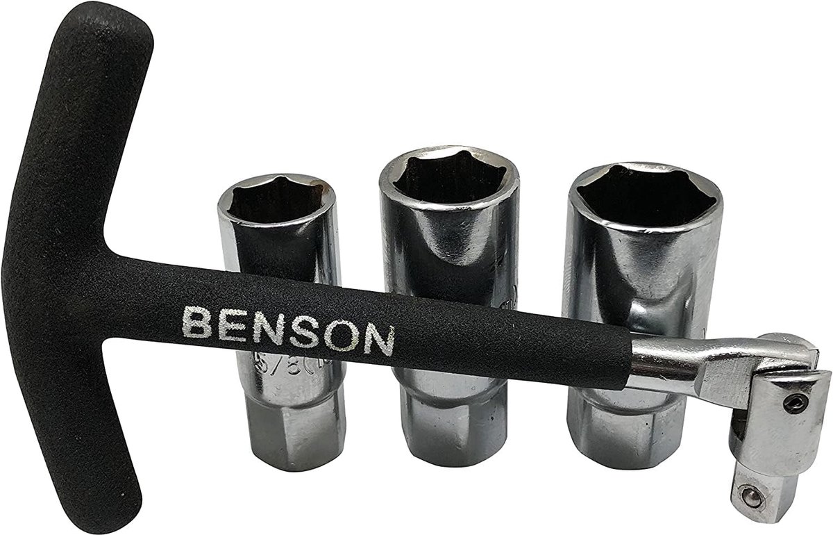 Bougie sleutels set 5-delig 16 mm / 18 mm / 21 mm - met verschillende lengtes - veelzijdig gebruik - SnelShoppen