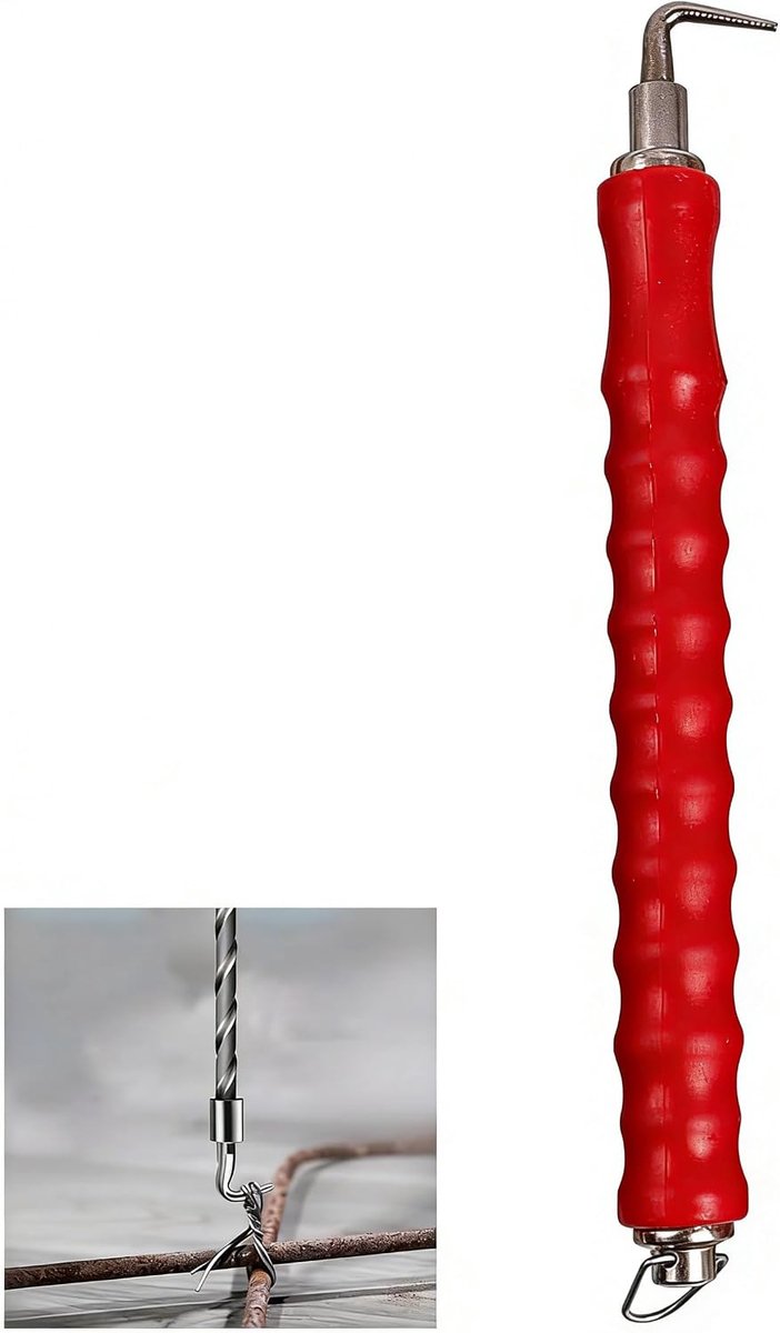 Draad drillapparaat met AUT. terugloop - universele draadbinder rodeltang voor hekbouw, tuinders en bloemisten - draad Rödler Twister voor bloemdraad, wikkeldraad en bloemistendraad (rood)