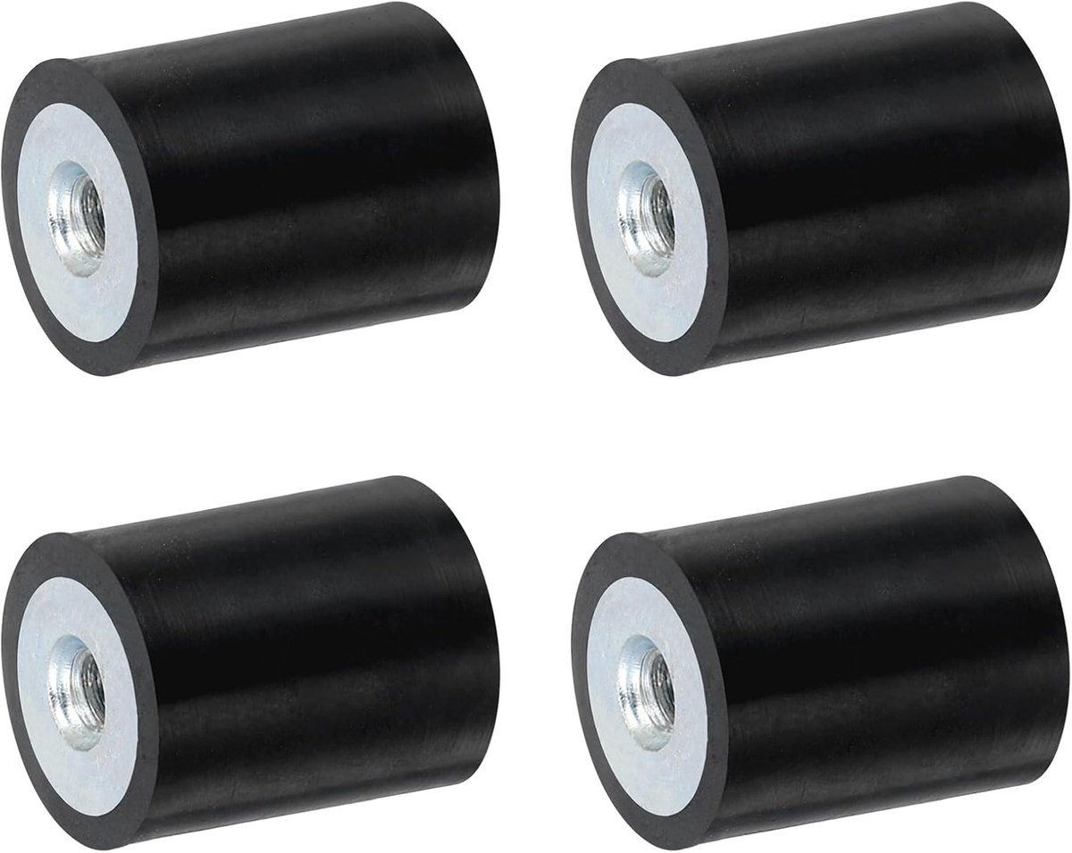4 stuks 15 x 20 mm M4 schroefdraadbussen, trillingsisolatoren, vervangt antivibratiepads plat Silentblok-basisblok
