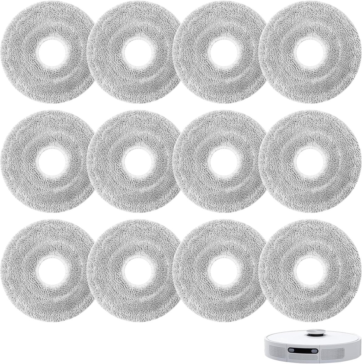 12 stuks dweildoeken voor Dreame, dweilpads, vervangende accessoires | voor L10S Ultra/L10S PRO Ultra, S10/S10 PRO/S10 PRO PLUS/S10 PLUS/S10PRO UltraS20, S20/520 Pro, X10/X10 PRO/X10/Pro Ultra