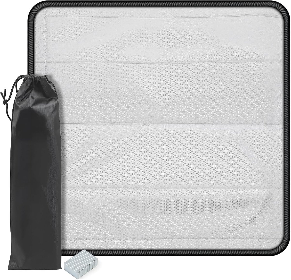 Dakventilatie cover 42 x 42 cm - geïsoleerd - zwarte zonwering - optimale bescherming tegen hitte - ShopVlot