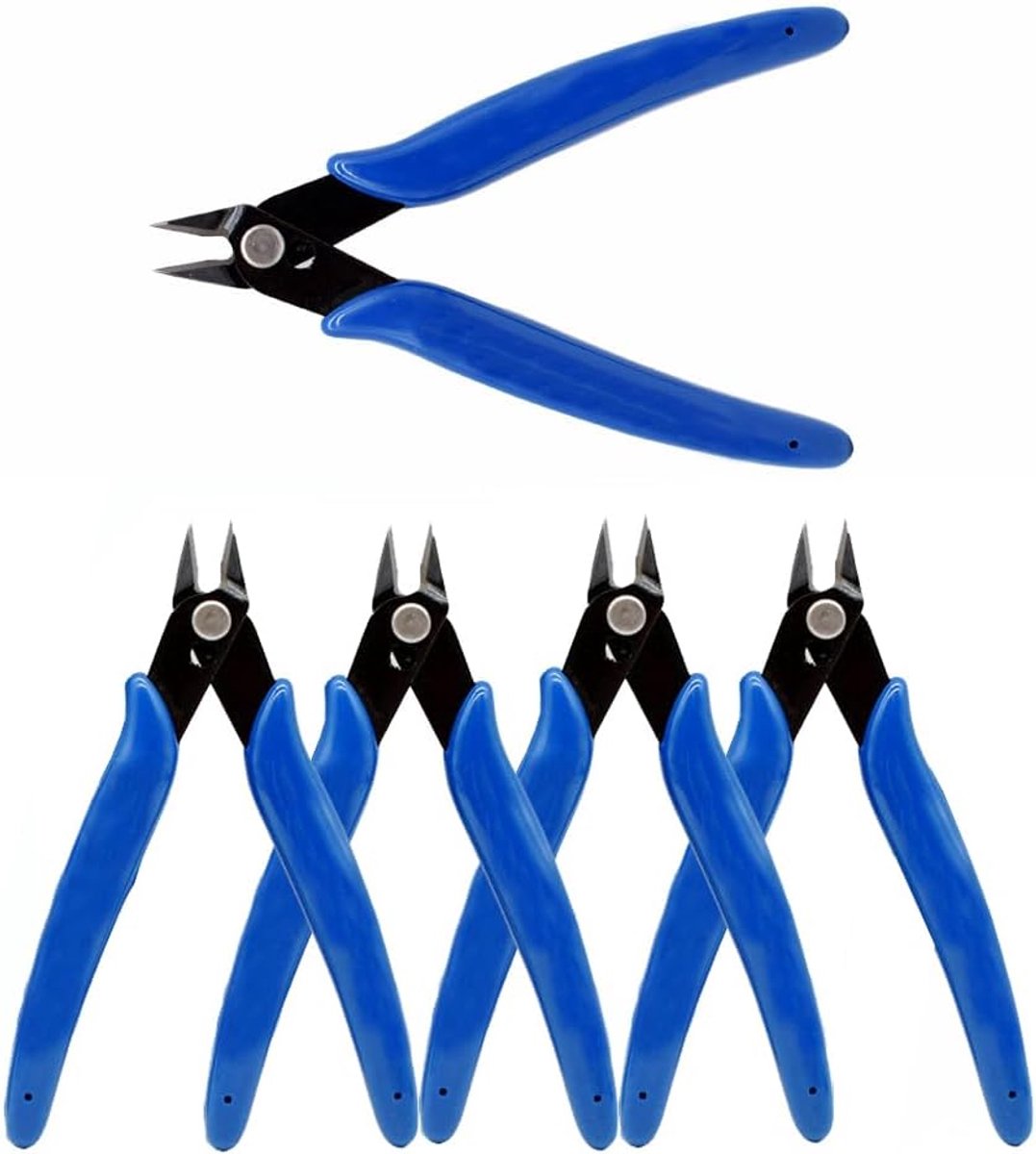 Kabelknipper 5 Pcs - 5" Micro Snijtang - Versteeld voor Duurzaamheid - Ideaal voor Hobby en Modelbouw - ShopVlot