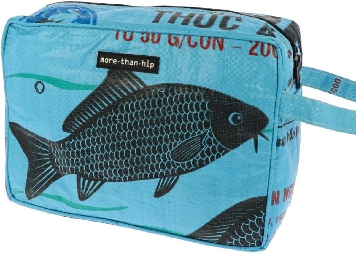 Toilettas 27 x 19 x 11 cm - Waterdicht - Gemaakt van gerecycled cement - Ideaal voor op reis - ShopVlot
