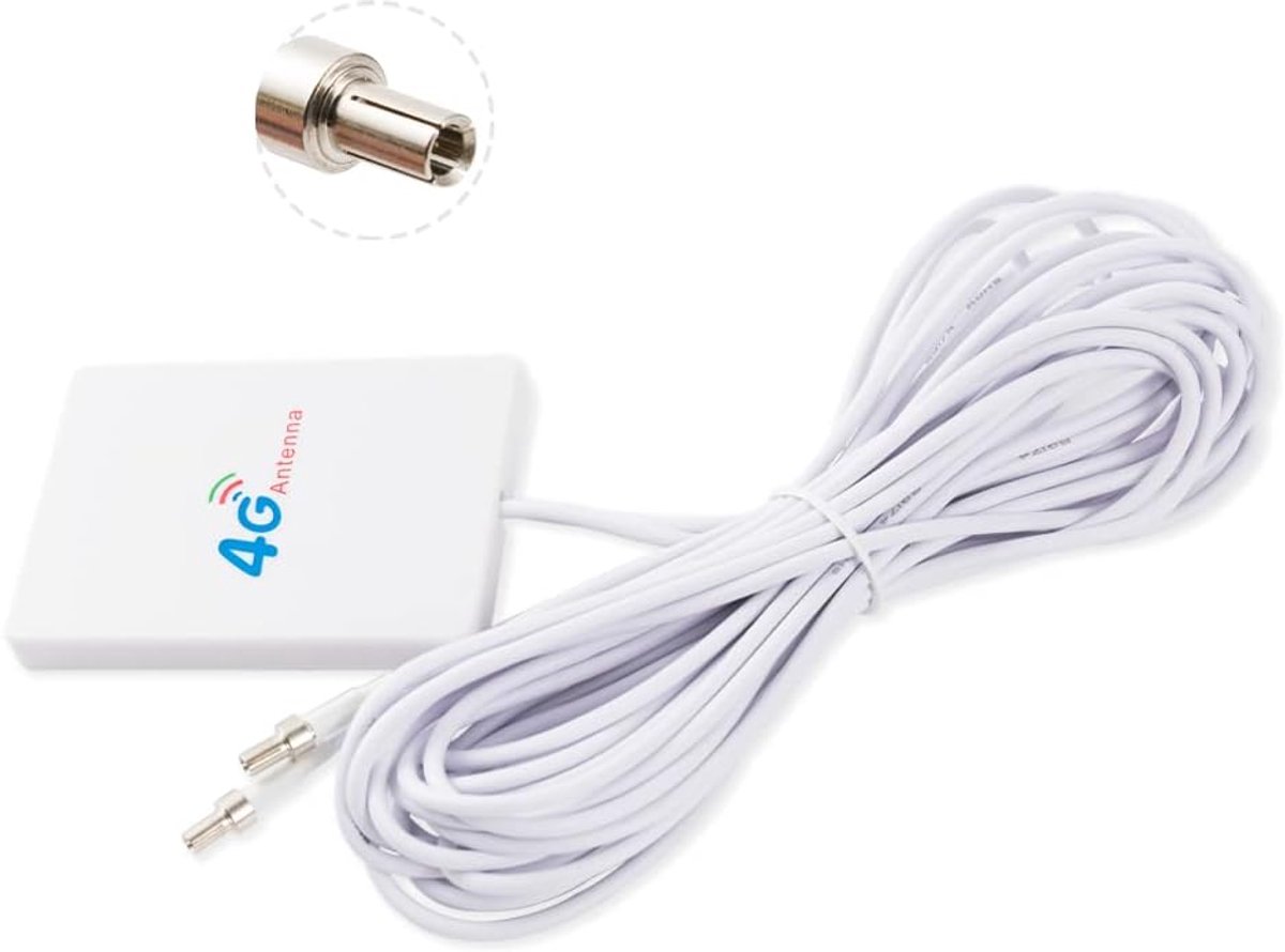 Mobiel antenne 5dBi - patch antenne - 3m kabel - versterkt 4G/3G verbinding - ShopVlot