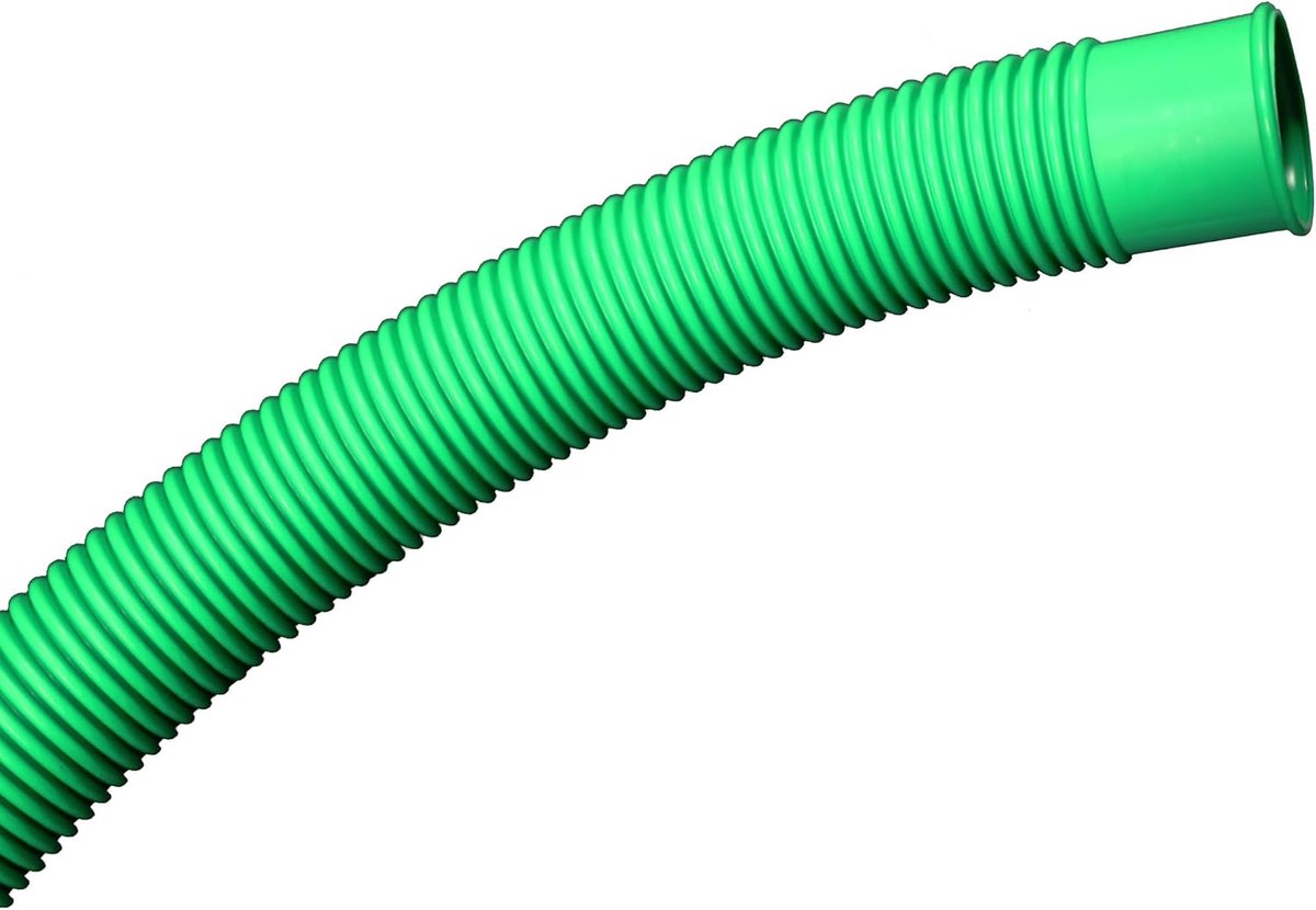 Zwembadslang 32 mm groen - 15 m - inclusief 2 roestvrijstalen slangklemmen - ideaal voor zwembadaccessoires - ShopVlot