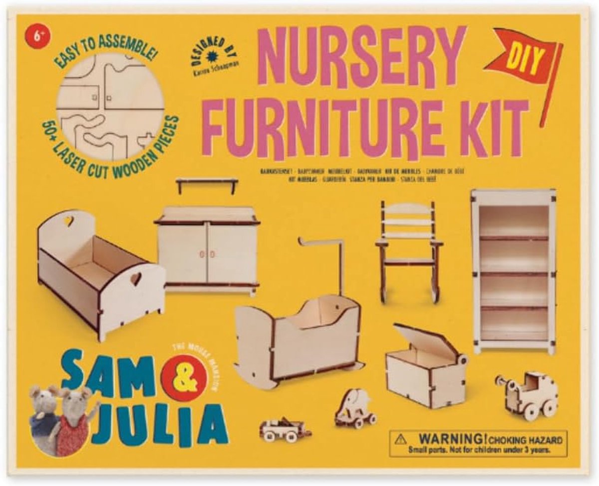 Miniatuur meubels babykamer - DIY speelgoed - Creatief project voor de hele familie - Sam en Julia - ShopVlot