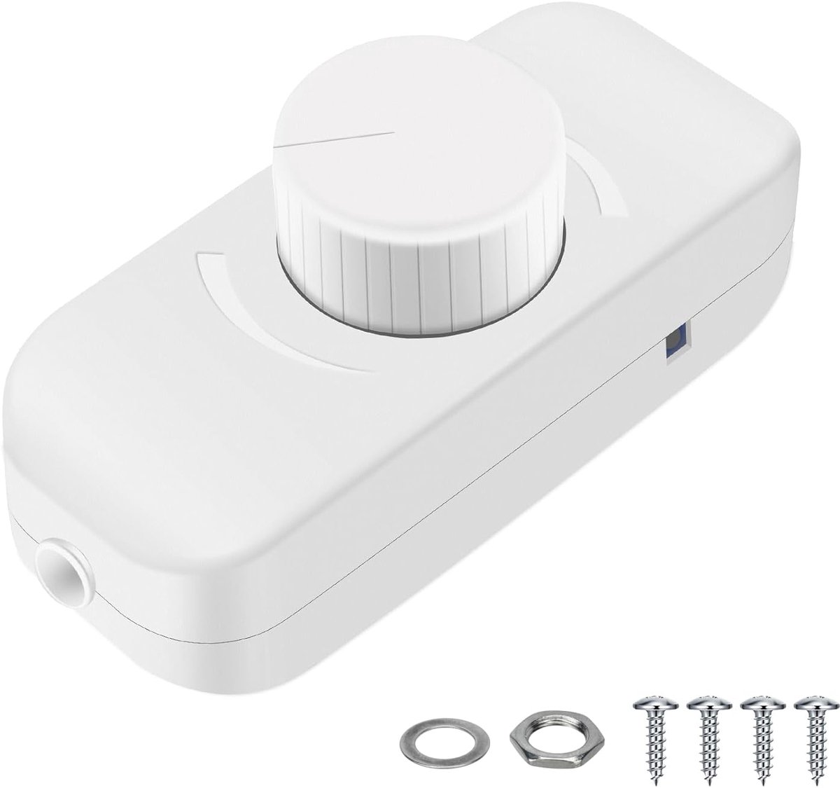 Dimmer Schakelaar voor LED Lampen 3-100 W - Wit - Geschikt voor Gloeilampen en Halogeenlampen - ShopVlot