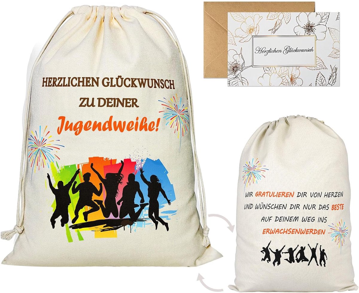 Cadeauzakjes jeugdwijding - uniek ontwerp - met wenskaart - gelukswensen voor de gelegenheid - ShopVlot