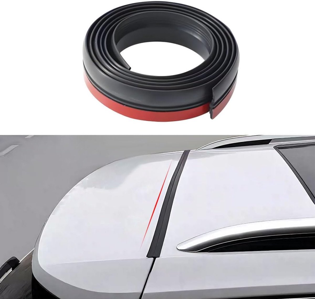 Auto weerstrip voor kofferbakopening - 1.6M rubber - stofdicht en waterbestendig - voorkomt vochtproblemen - ShopVlot