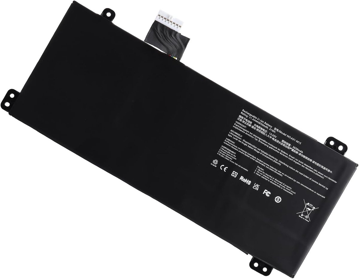 A31-M15 batterij 11,4V - lithium-ion - 3740 mAh - ideaal voor Medion en Haier - ShopVlot