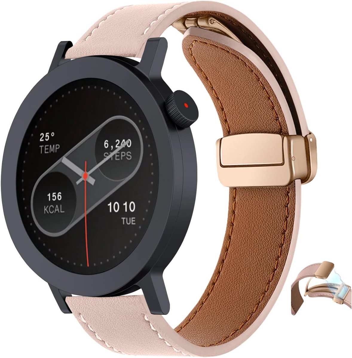 Horlogeband voor Nothing Watch Pro 2 - Zacht verstelbaar PU leer - Sterke magnetische sluiting - Comfortabel draaggemak - ShopVlot