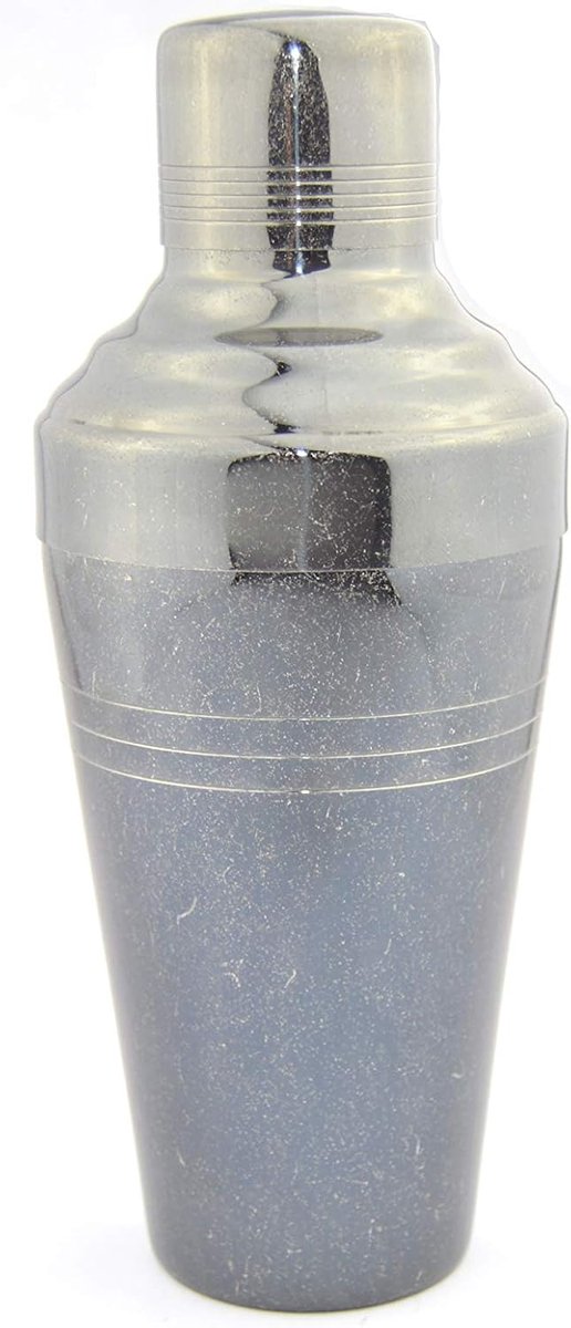 Cocktail shaker 51 cl - antiek zilver - 3-delig ontwerp - perfect voor het shaken van cocktails - ShopVlot