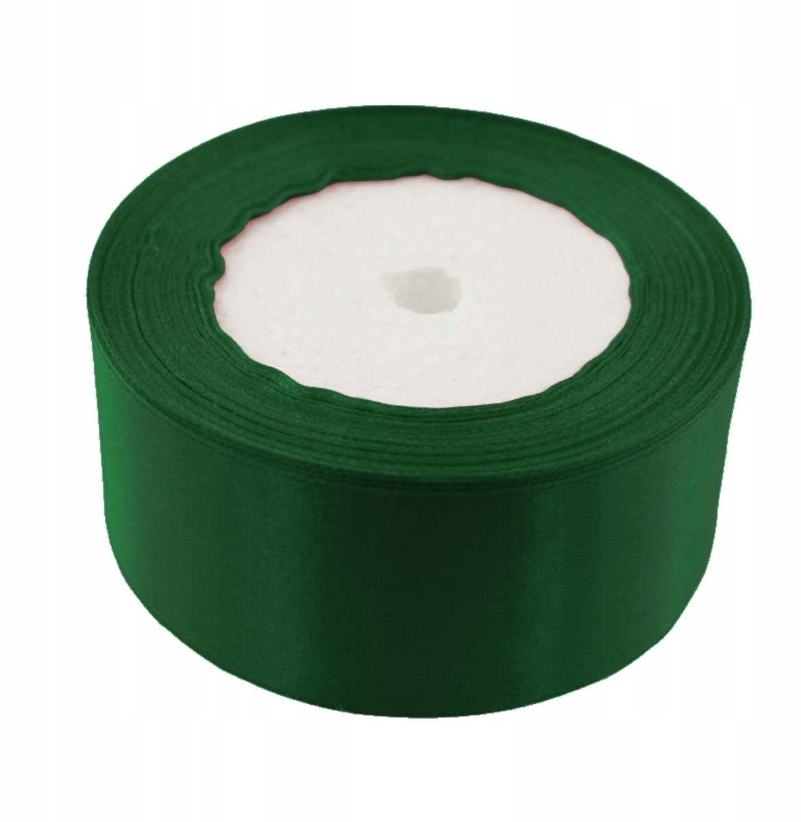 Groene satijnen lintrol 23m, 40mm breed - Decoratie en knutselen