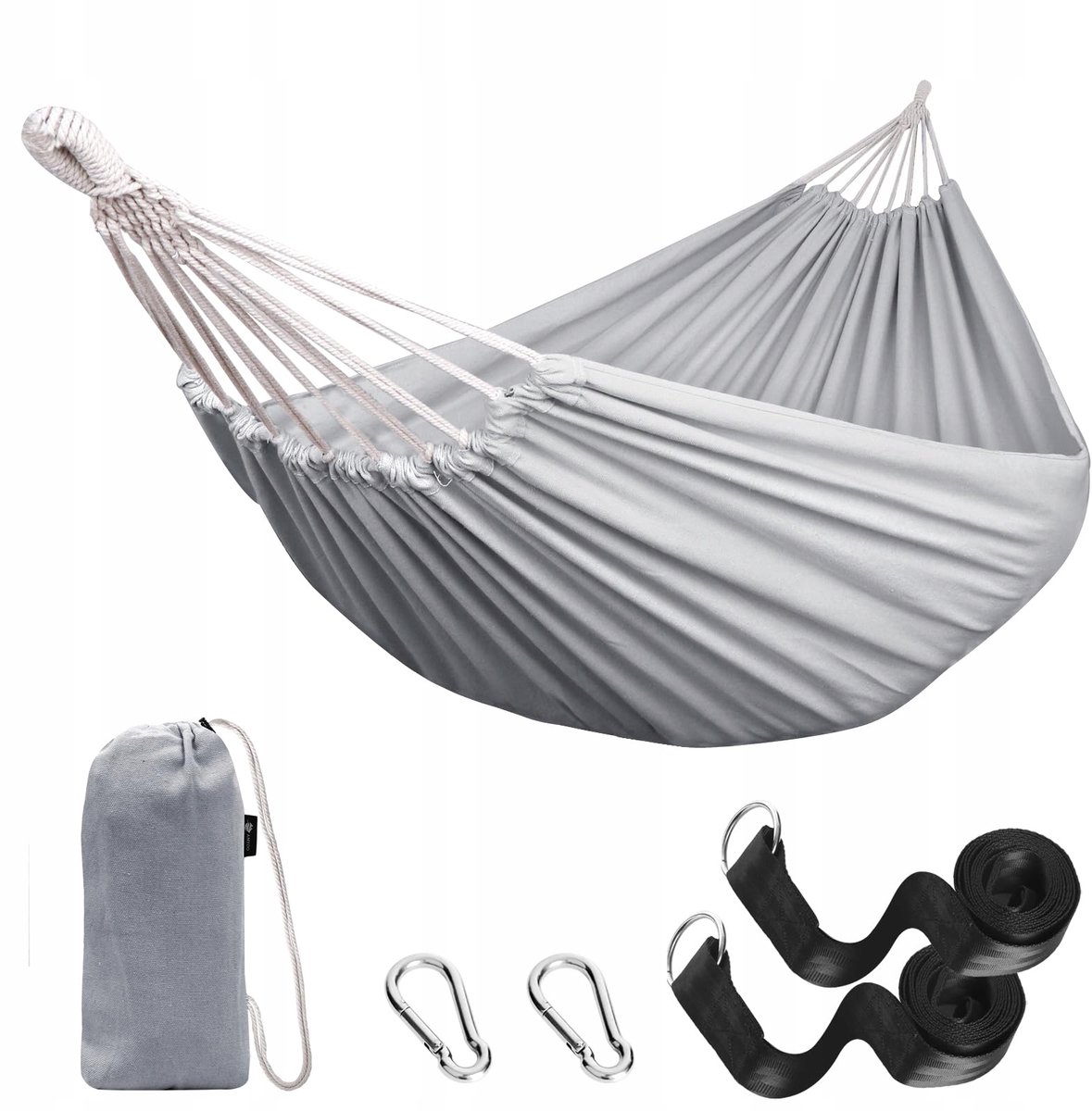 ANYOO Katoenen Hangmat - Draagbaar, comfortabel, 300 kg belastbaar