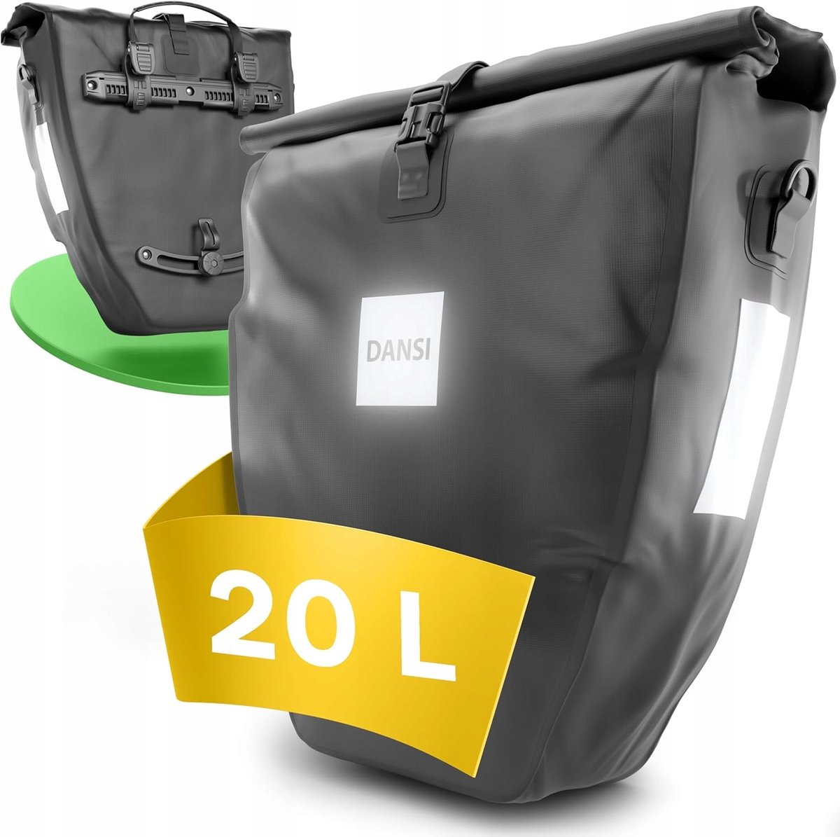 Waterdichte Fietstas 20L met Reflectoren