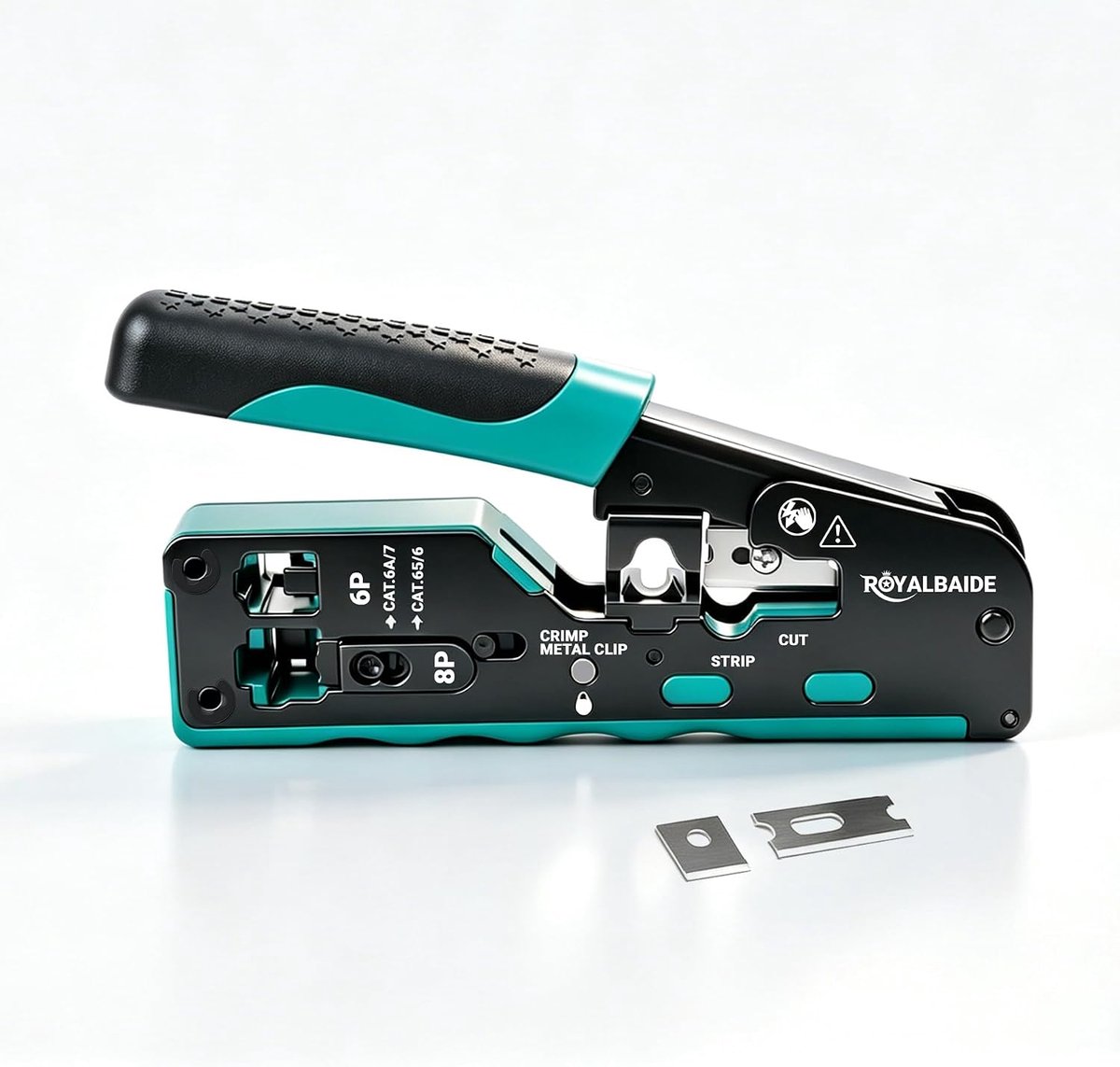 RJ45 Crimping Tang Cat5 Cat6 Cat7 - All-in-One Tool - Professioneel Ethernet Kabels Maken - ShopVlot