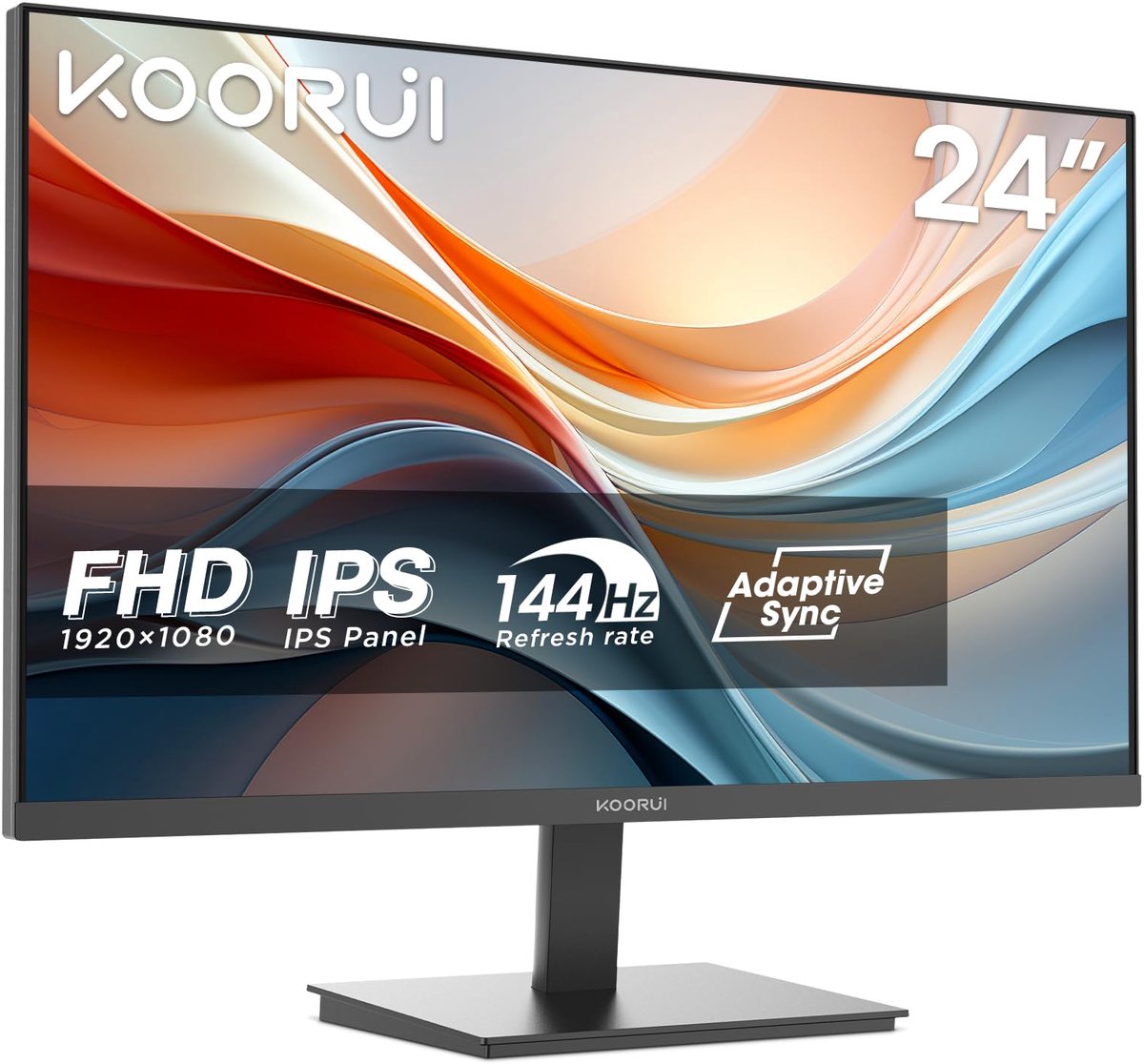 PC-monitor 24 inch - 144 Hz FHD IPS - Adaptive Sync HDMI - Kantelbaar voor optimaal kijkcomfort - ShopVlot