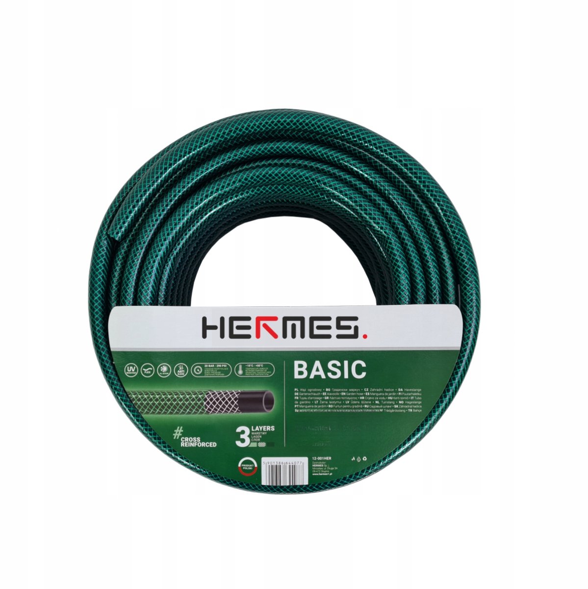Tuinslang SPRINT/BASIC 3/4" 50m - 3-laags voor tuinirrigatie