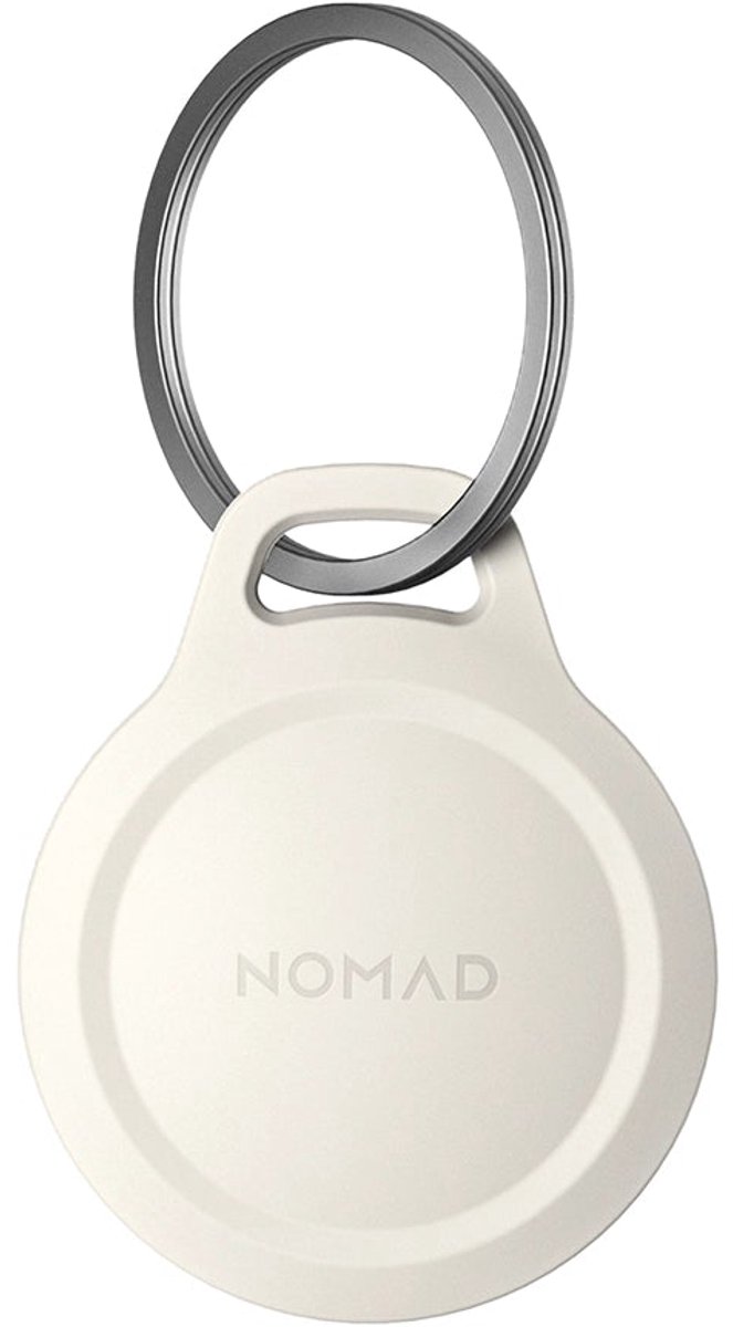 Nomad Rugged Sleutelhanger AirTag – Stevig Polycarbonaat en TPU Bescherming – Ingebouwde Sleutelhanger voor Gemakkelijke Tracking – IP66 Water- en Stofbestendig - Beige