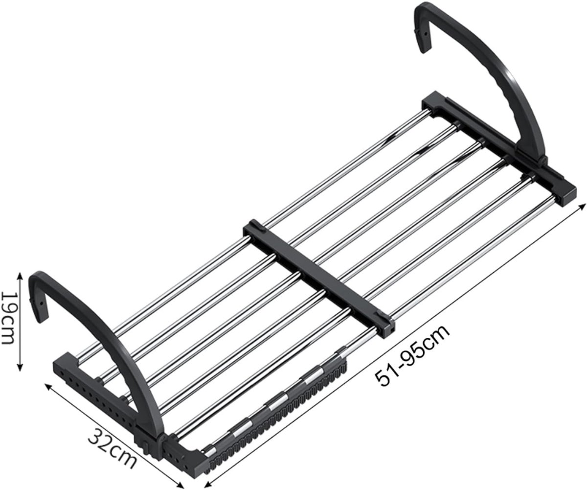 ZRNS® Hangdroogrek Uittrekbaar - Hangend Droogrek - Wasrek - Hangdroogrek