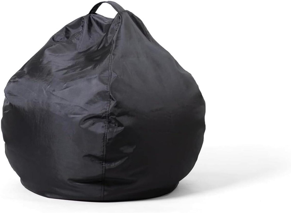 Zitzak XXL - Beanbag Stoel - Ontspannen Zitten - Voor Binnen en Buiten - 65 x 62 cm - Zwart