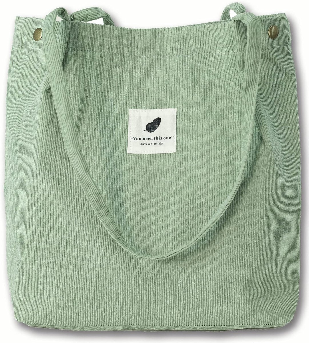 Schoudertas dames groot - ultra-light corduroy - stijlvol design - perfect voor dagelijks gebruik - SnelShoppen