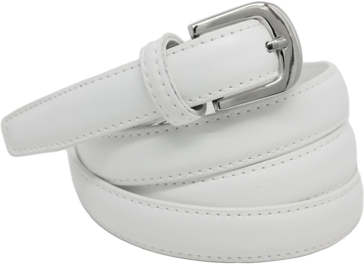 Dunne damesriem 2 cm - koeienhuid - verstelbaar 120 cm - perfecte aanvulling op elke outfit - SnelShoppen