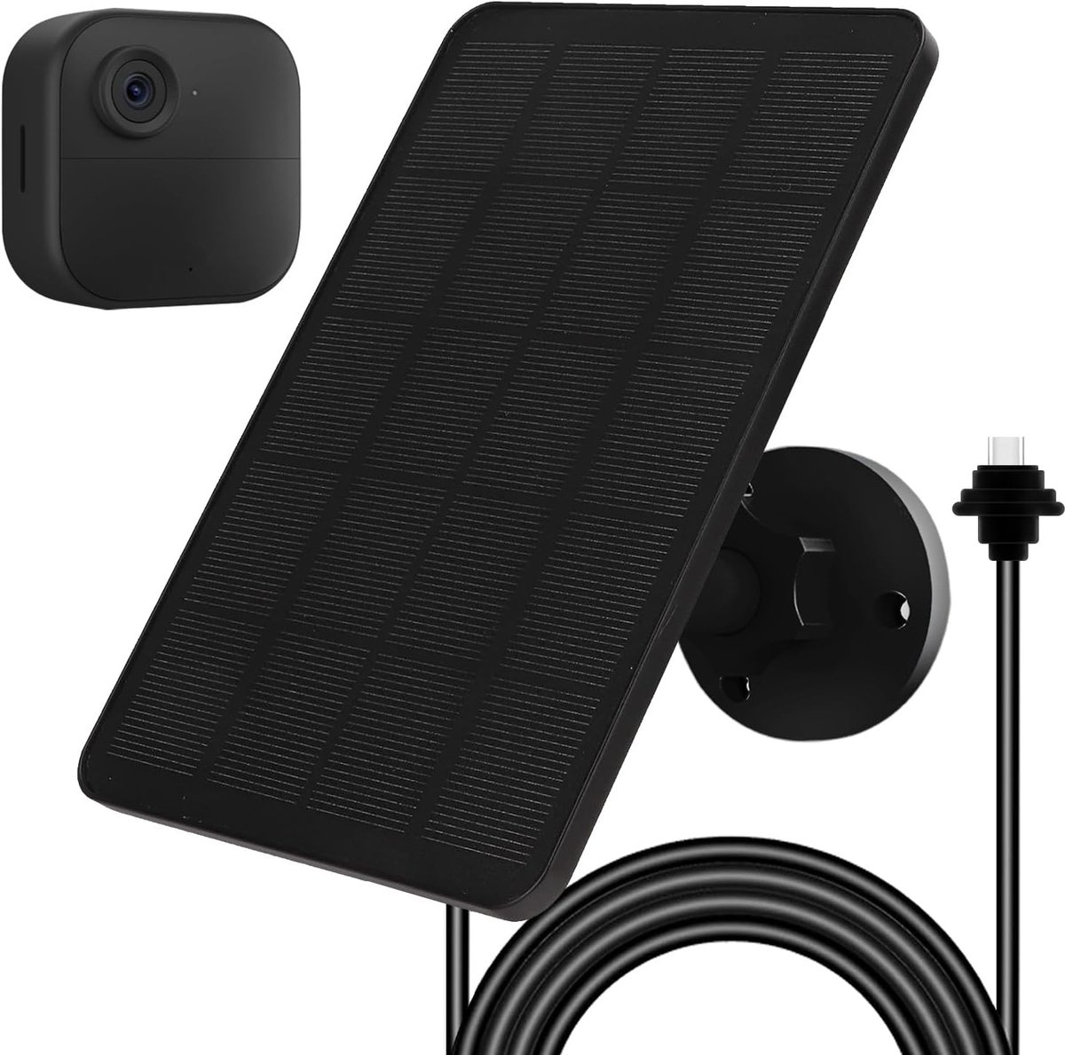 Zonnepaneel voor Blink Camera - 4W Solar Panel - Inclusief 4m Buitenstroomkabel - Waterdicht IP65 - SnelShoppen