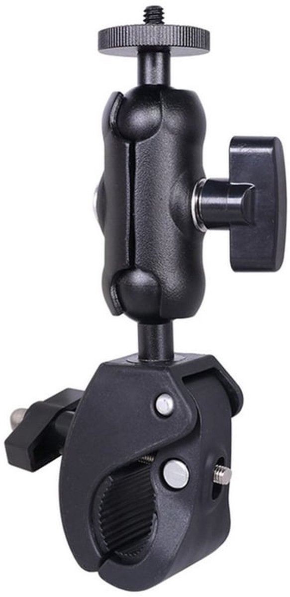 Geschikt voor 1/4" Schroef 360° Rotatie Kogelkop Stuurklembevestiging Geschikt voor GoPro DJI Insta360