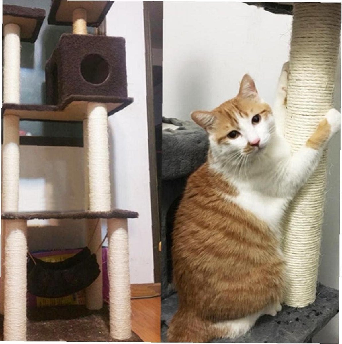 Kattenkrabtouw - Sisal touw - Krabpaal repareren - Natuurlijk sisal materiaal - 10 meter - Niet gespecificeerd