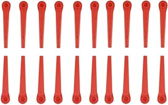 100 stuks kunststof messen, geschikt voor Gardena EasyCut 23/18V grastrimmer — afbeelding 2